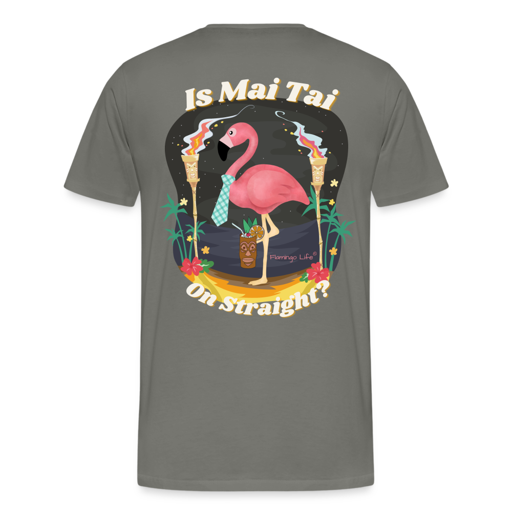 Is Mai Tai on Straight Men's T-Shirt - asphalt gray