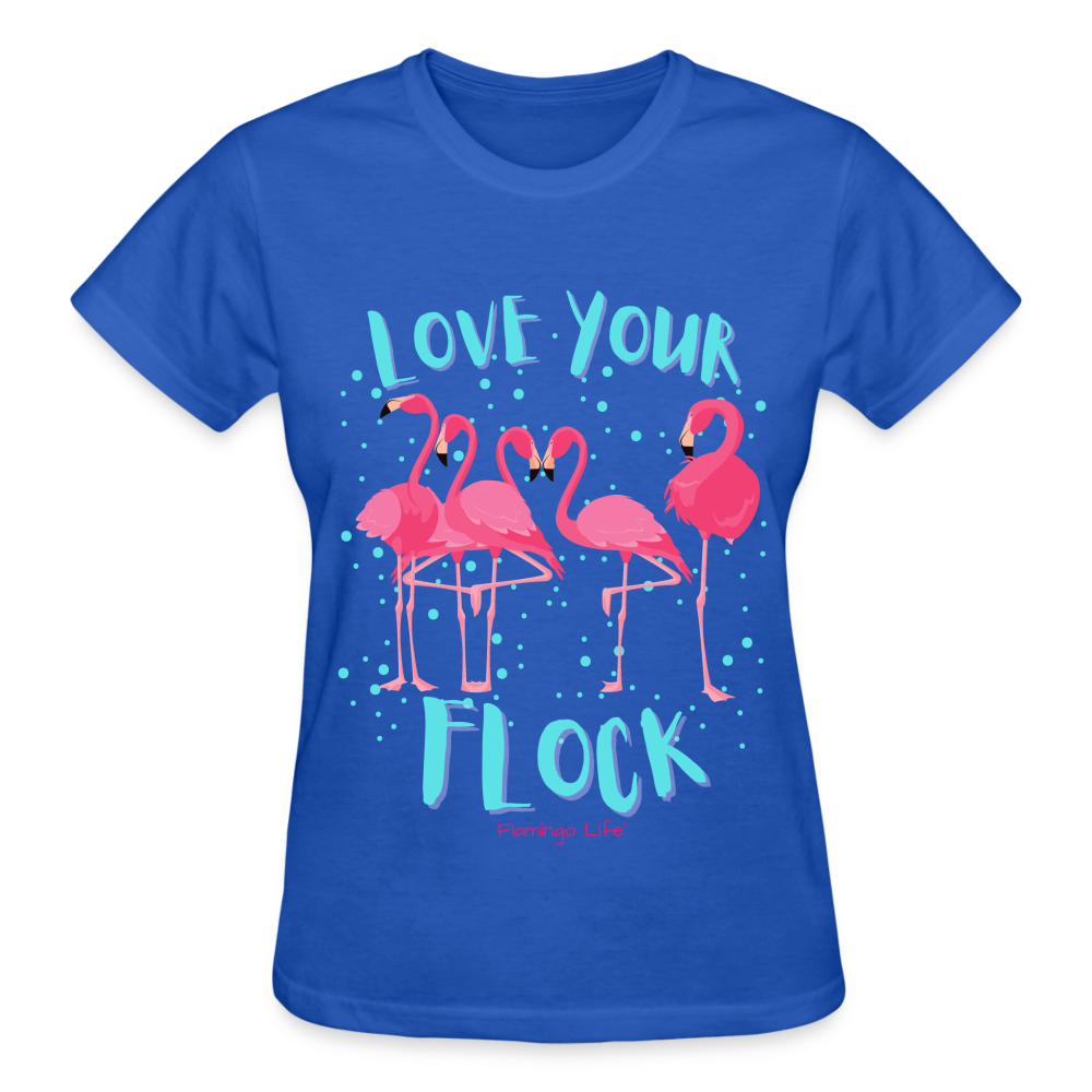 Love Your Flock Ultra Cotton Ladies T-Shirt - royal blue