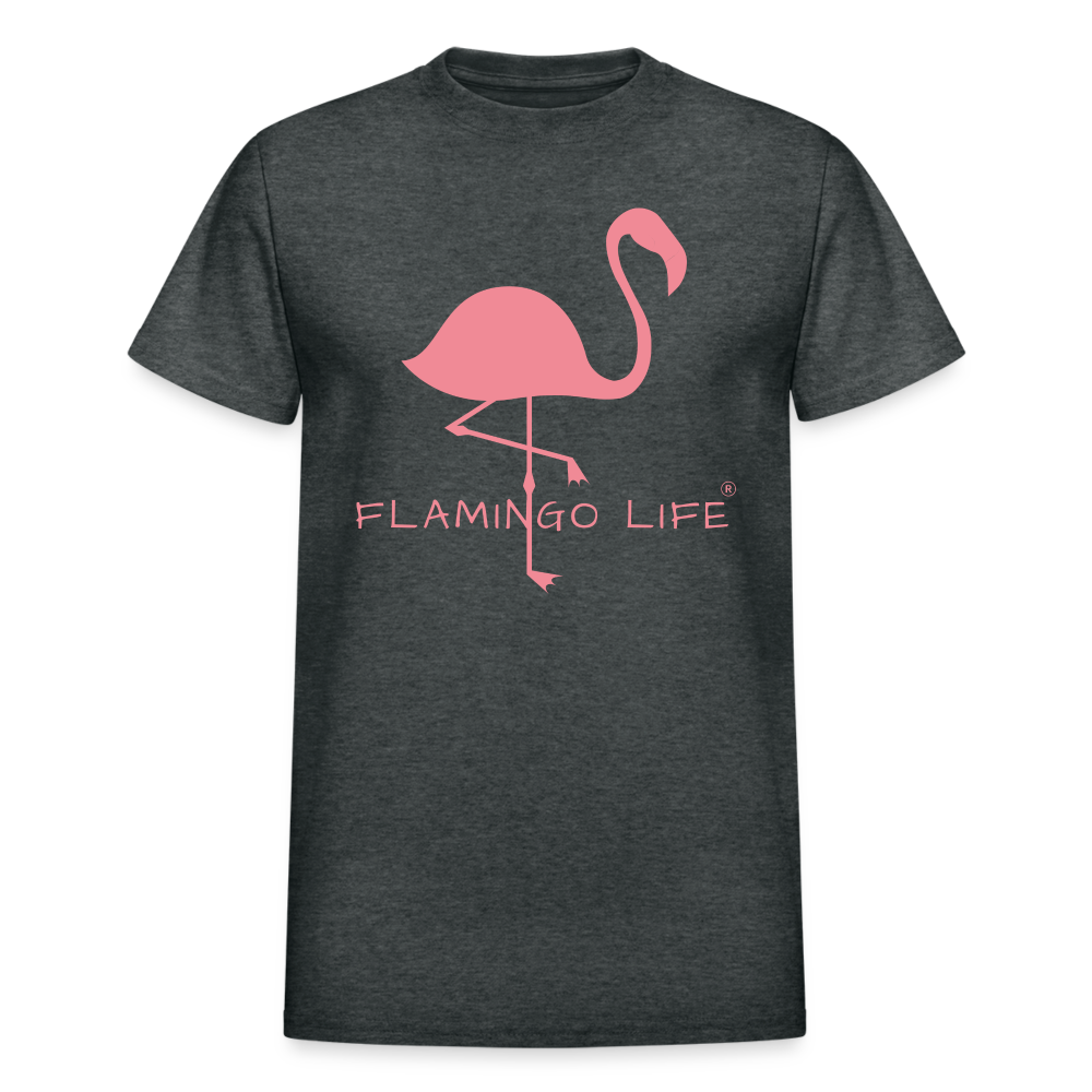 Flamingo Life® Ultra Cotton Adult T-Shirt Sizes up to 5XL - deep heather