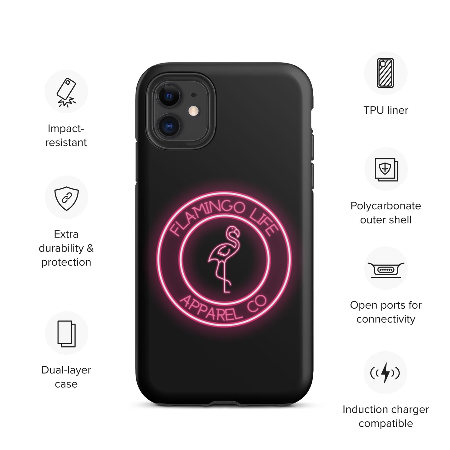 Flamingo Life® Tough iPhone Cases