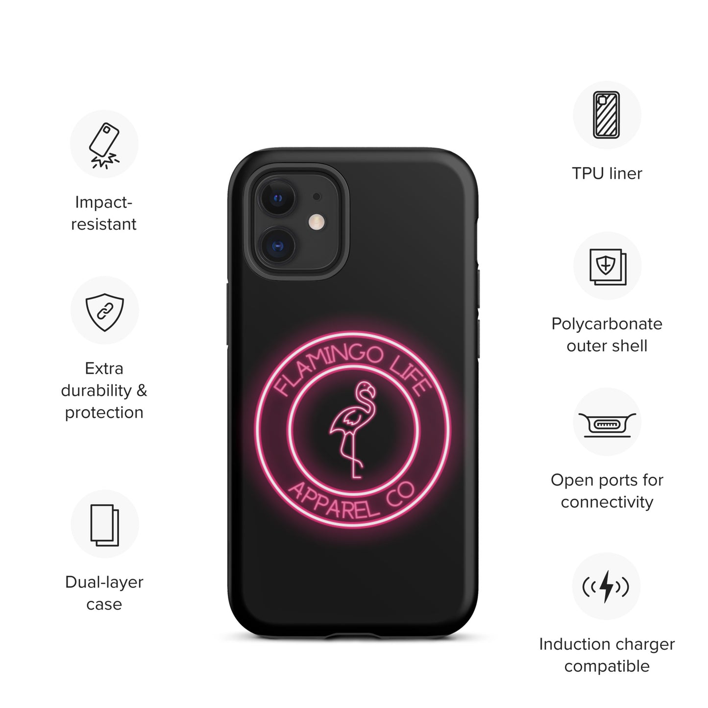 Flamingo Life® Tough iPhone Cases