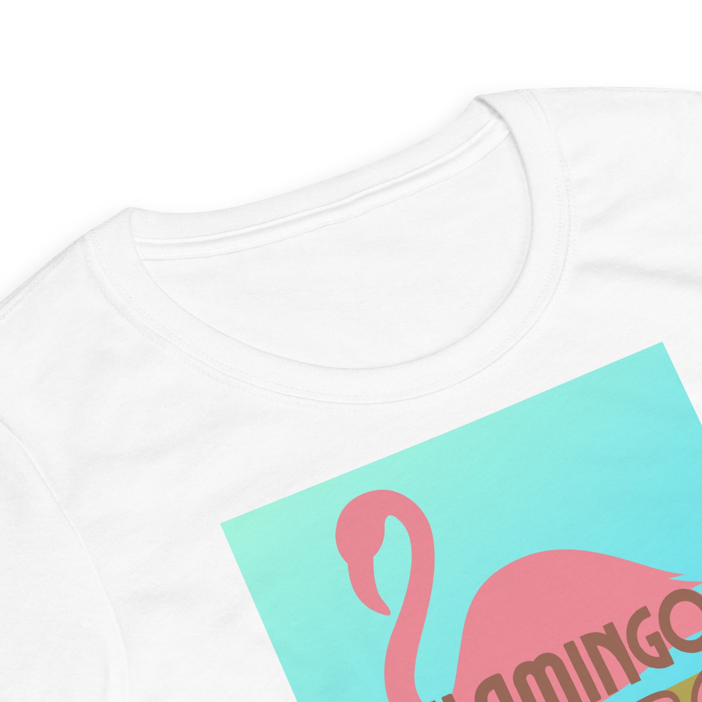 Flamingo Life® Groovy Women’s Fitted T-shirt